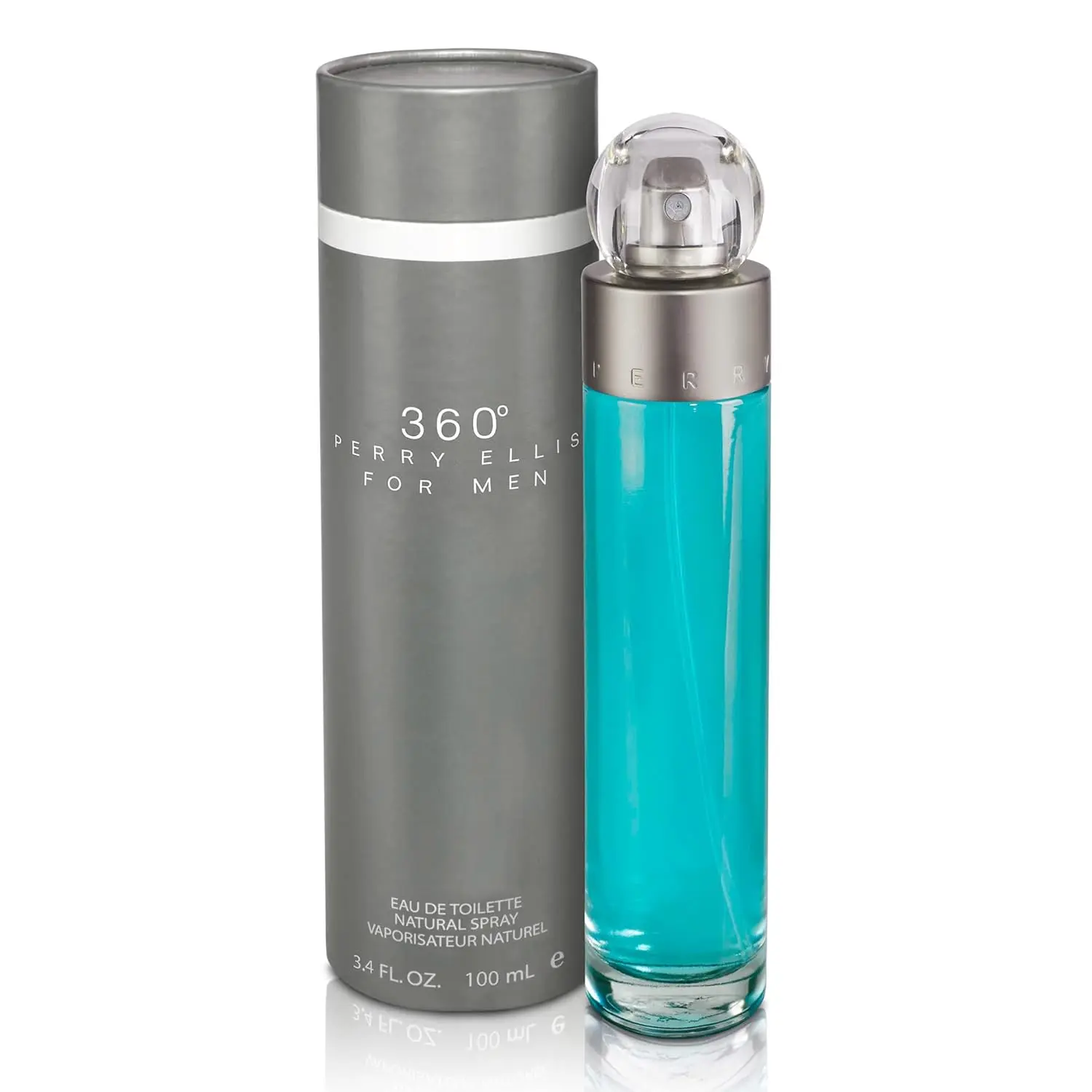 Perry Ellis 360° Eau De Toilette Spray for Men - Mens Cologne, Long Lasting Perfume, EDT, Fragrance with Notes of Bergamot, Juniper & Musk - 3.4 fl oz...