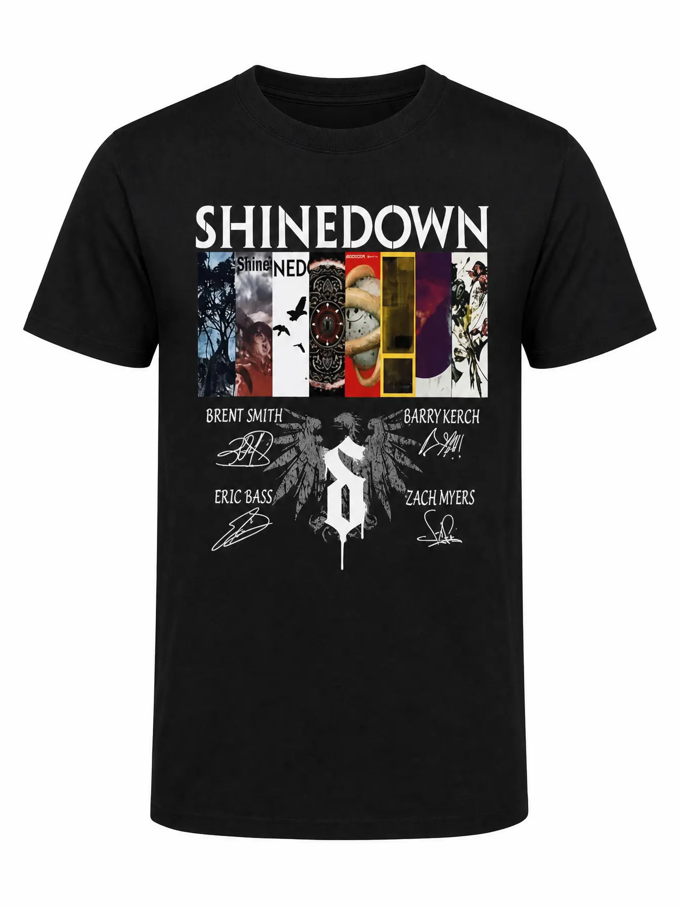 Men's Shinedown "Dance, Kid, Dance Act II World Tour" Casual Round Neck Short-Sleeve Tshirt - Menswear Tops Collection, Streetwear Style
