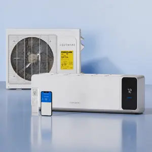 【Two packages】Cozeware 9000/12000BTU 115/230V Mini Split Air Conditioner Heat Pump, 18/20 SEER2 Inverter Mini Split, Compatible with Wifi and Alexa, for Living Room, Bedroom, Study, Loft, Garage Wifi Aircon Cooler