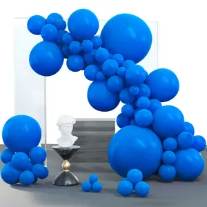 PartyWoo Royal Blue Balloons, 100 pcs Dark Blue Different Sizes Pack of 36 Inch 18 Inch 12 Inch 10 Inch 5 Inch Blue for Balloon Garland or Balloon Arch as Party Decorations, Blue-Y5
