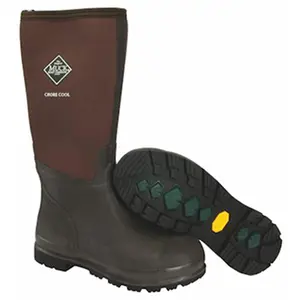 212 MAIN Closed High Top Chore Cool Work Shoe 190977, Waterproof Natural Rubber Durable Footwear, Men's Size 9, Women's Size 10, Brown Muck Boot