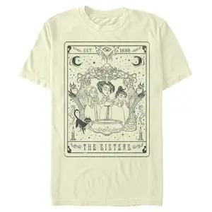 Men's Disney Hocus Pocus Sanderson Sister Tarot Card T-Shirt