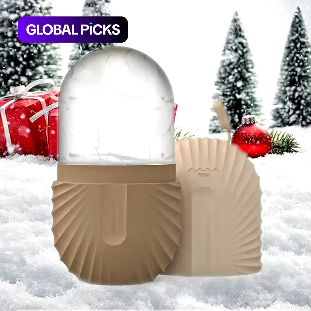 Ice Face Roller, Facial Massager Contour and Enhance Skin Care & Glow, Ice Facial Roller Mold Cube, for Face & Eye Puffiness Relief, Skincare Gift, Facial Care Instrument