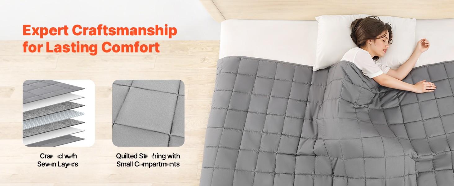 Weighted Blanket 25Lb 88 X 104 Inches King Size, Cooling Breathable Heavy Blanket For Deep Sleep, Anxiety Relief, Stress Reduction, And Relaxation, Premium Quality Sleep Aid, Hypoallergenic Fabric, Easy Care
