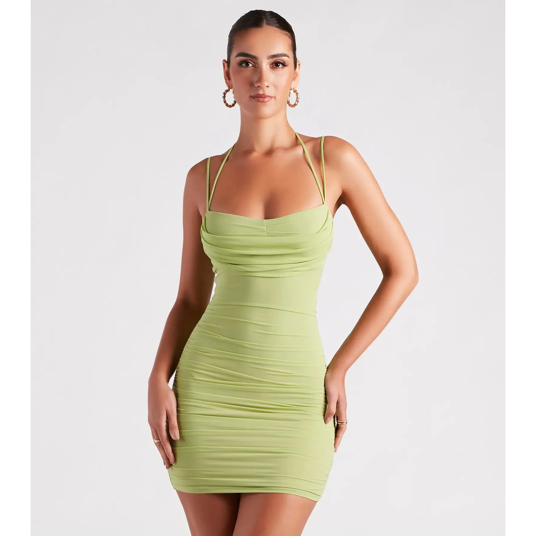 Senorita Mesh Strappy Mini Dress - TikTok Shop Senorita Mesh Strappy Mini Dress - TikTok Shop