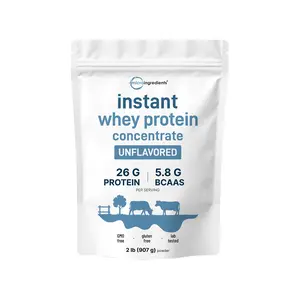 Micro Ingredients Instant Whey Protein Powder Concentrate, 2lbs Micro Ingredients Instant Whey Protein Powder Concentrate, 2lbs