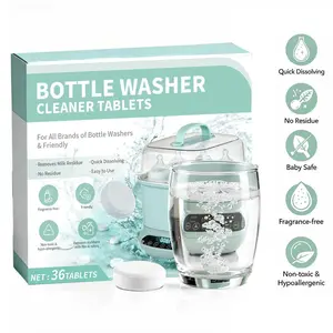 Bottle Washing Tablets – Dissolve Milk Residue & Odors, Works in All Baby Bottle Sterilizers & Washers – Mom’s New Best Friend