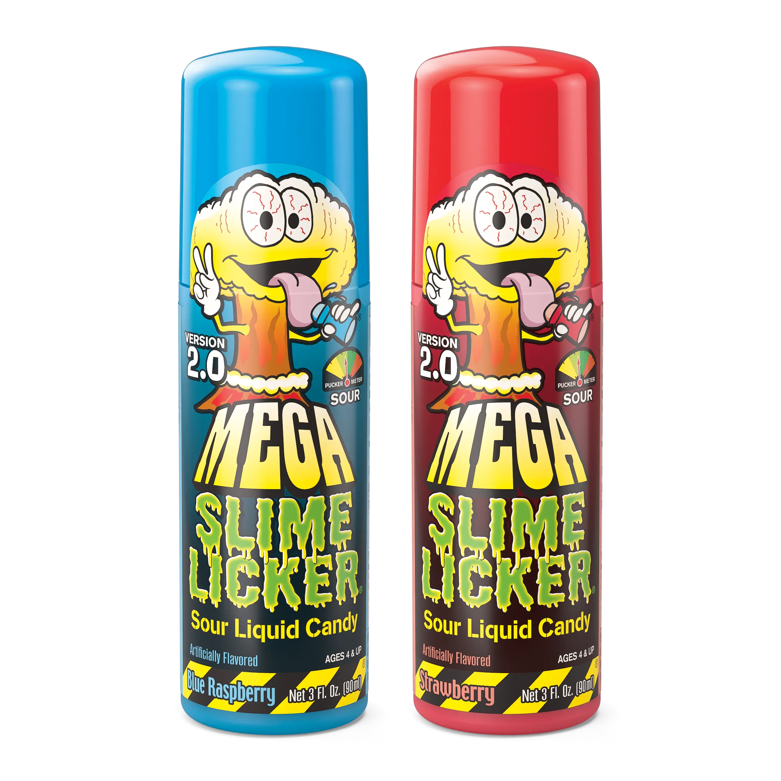 Toxic Waste Mega Slime Licker 2.0 Sour Liquid Candy, 3 fl oz Bottles | 2, 4, 6 or 12 Pack