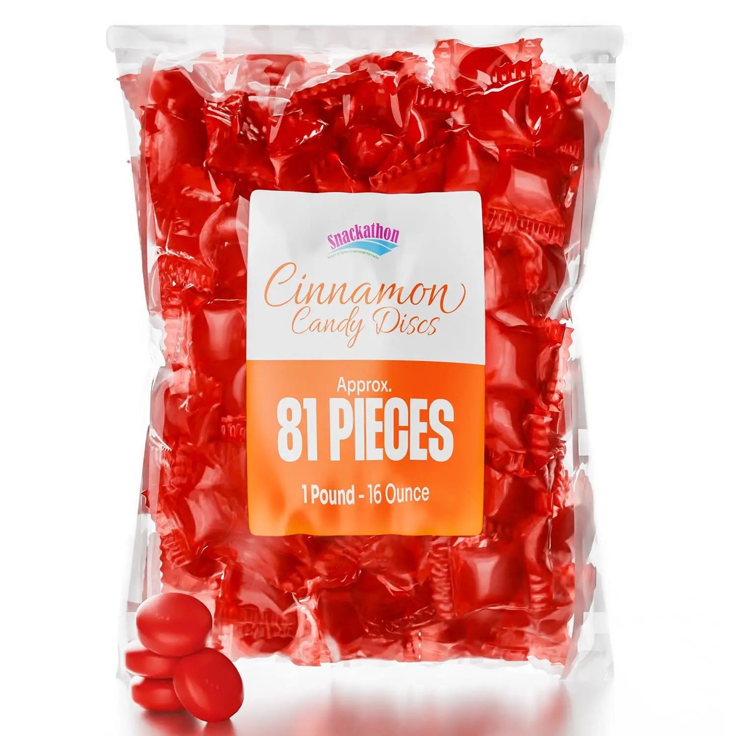 Snackathon Cinnamon Hard Candy – Individually Wrapped Discs Snackathon Cinnamon Hard Candy – Individually Wrapped Discs