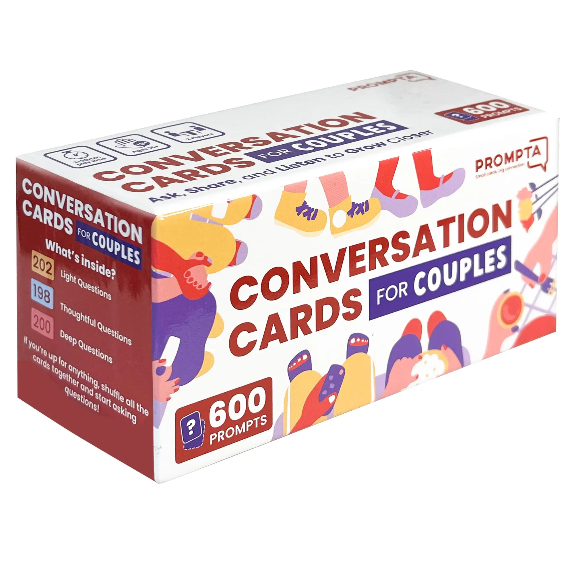 600 Conversation Cards for Couples to Connect and Deepen Their Bond