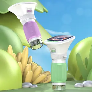 Children's Handheld Microscope with Rotating Focus, 2.4-Inch High-Definition Screen for Outdoor Science Exploration, No