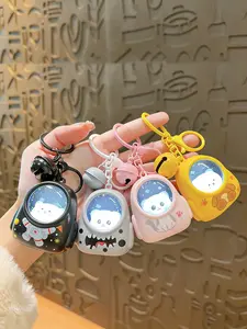 Cute Bear Night Light Keychain, Glowing Backpack Car Key Chain, Adorable Animal Design, Durable & Stylish Accessory, Trendy Cute Keychain