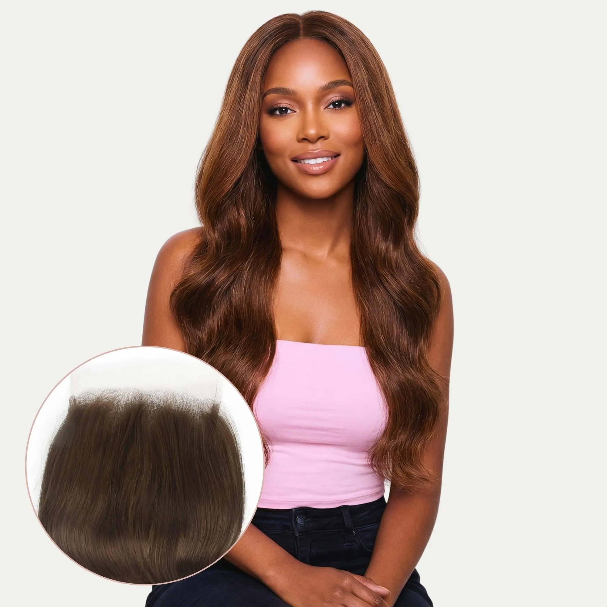 Medium Brown Body Wave 5x5 HD Lace Human Hair Closure Soft Waves Rich Color Pre-Colored #4 Natural Finish Low-Maintenance Ultra-Glam