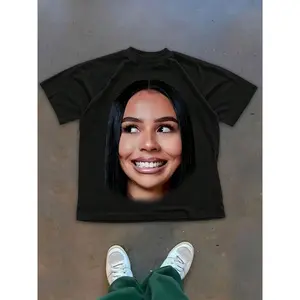 (220g Pure Cotton T-Shirt)  Men's Summer Round Neck Short Sleeved Casual Pure Cotton Print MARIAH THE SCIENTIST TEE