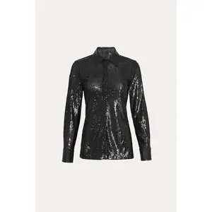 Sequined Button Down