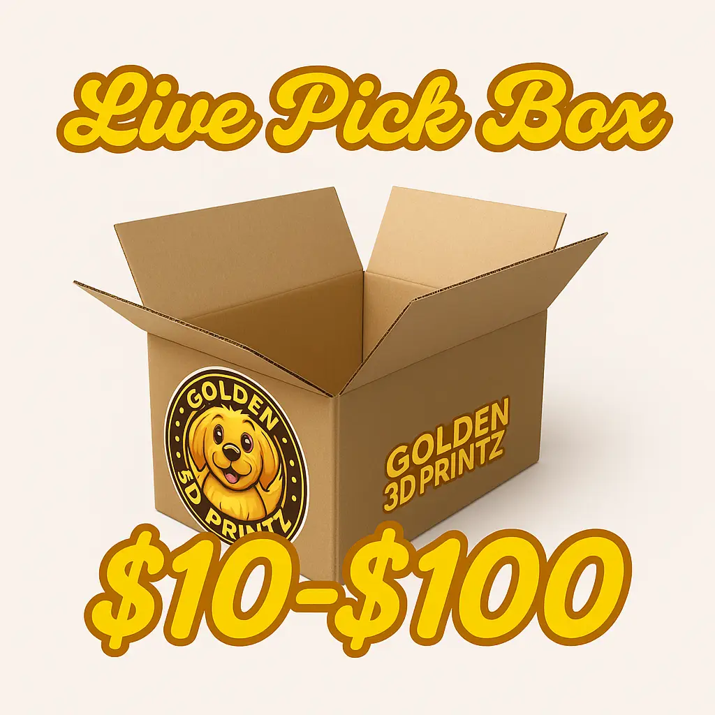 Live Pick 3D Figurines for Collectors and Fans - Box Fits Various Items, May Not Suitable for Children Under 6