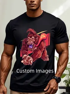 [POD] Custom-Made Cotton T-Shirt, [Custom Design Available], A Surprise Gift for Your Family Shortsleeve Casual Crewneck Tropical