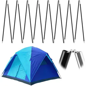 Aluminum Tent Poles Replacement - Pre-Assembled Tent Poles Stakes, Fits Both Female and Male Ends - Lightweight Tent Pole Repair Kit for Hiking Camping Backpacking Tent, 20FT