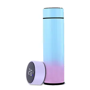Flash Kart Smart Water Bottle Insulated Coffee Mug Travel Flask for Hot Cold Drinks 16.9 oz 500ml Portable Reusable Compact Design