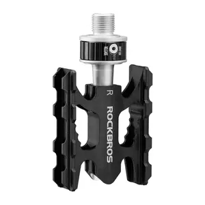 ROCKBROS CNC Aluminum Folding Bike Pedals, Quick Release, 9/16" Thread, Ultralight ROCKBROS CNC Aluminum Folding Bike Pedals, Quick Release, 9/16" Thread, Ultralight