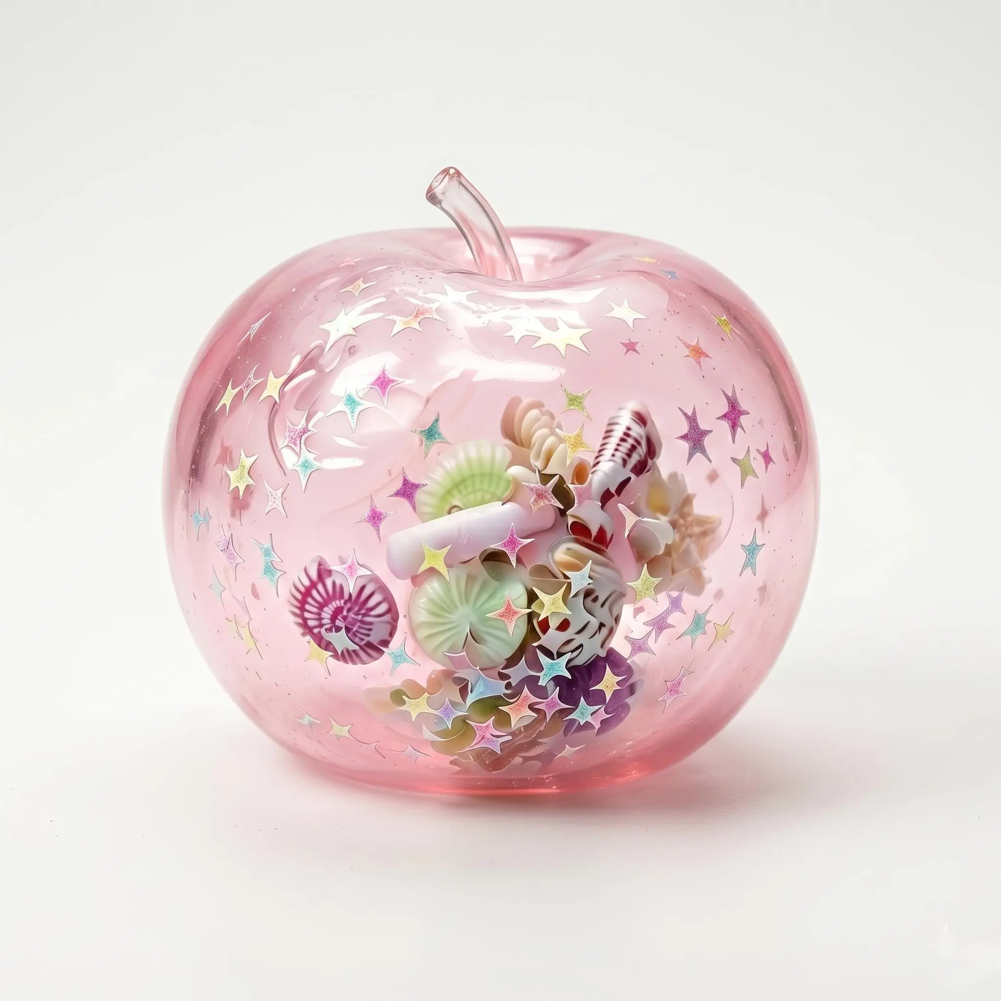 Apple Squishy Toy – Clear Gel Ocean Seashell Stress Relief Fidget Toy with Real Shells Inside, Slow Rising Sensory Squeeze Ball, Satisfying ASMR Anxiety Relief Desk Toy, Kawaii Collectible Birthday Gift rainbow mystery squshy doctor squish maker jumbo