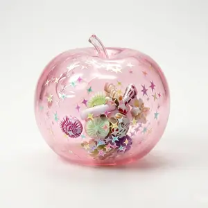 Apple Squishy Toy – Clear Gel Ocean Seashell Stress Relief Fidget Toy with Real Shells Inside, Slow Rising Sensory Squeeze Ball, Satisfying ASMR Anxiety Relief Desk Toy, Kawaii Collectible Birthday Gift rainbow mystery squshy doctor squish maker