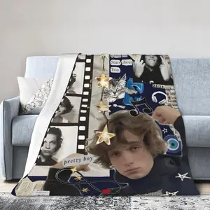 Chris Sturniolo Fleece Blanket Throw Blanket for Couch - Cozy Luxury Bed Blanket Microfiber and Throws for Sofa