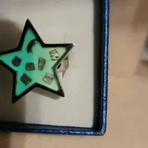 Meteorite STAR Ring Size 8 Glow in the Dark
