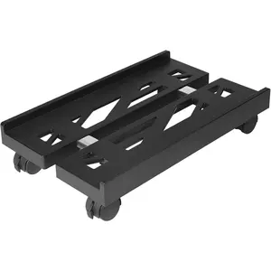 Adjustable Computer Tower Stand, Mobile CPU Stand with 4 Rolling Caster Wheels Fits Most PC Under Desk, Ventilated Under Desk PC Tower Holder for Office Gamers