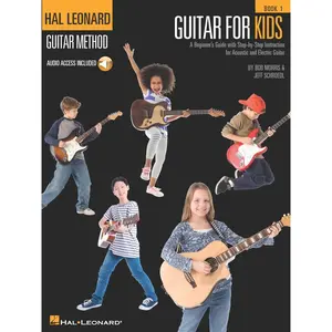 Guitar for Kids Book 1 by Bob Morris and Jeff Schroedl | Beginner Guitar Method Book for Children | Easy Guitar Lessons with Chords and Songs | Acoustic and Electric Guitar Sheet Music for Learners Paperback – June 1, 2009