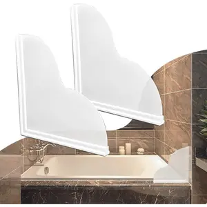 Shower Splash Guard Kit, Large Splash Guards for Bathtub Waterproof Self-Adhesive Shower Corner Guards to Keep Water in Shower or Bath, Pack of 2 (9.25 x 9 2026 new