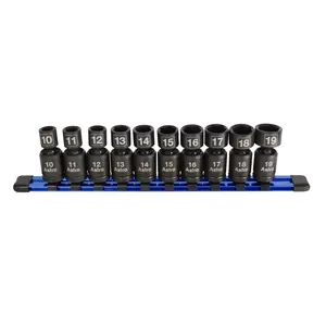 Astro Pneumatic 10-Piece 3/8″ Drive Nano Pinless Universal Impact Sockets – Metric
