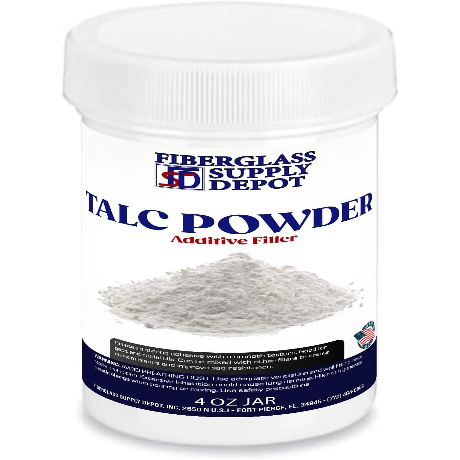 FAS Talc Powder - 4 OZ JAR