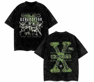 D-Generation X "Break It Down" Graphic Washed Tee, Grunge Attitude Heavyweight Cotton Shirt, WWE Attitude Era Streetwear Top for Bold Festival Looks