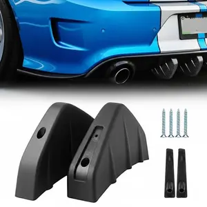 Universal Black Rear Bumper Diffuser Tail Spoiler for SUV Sedan Hatchback: Upgrade Aerodynamic Styling, Easy Install, Enhanced Vehicle Appearance & Performance.