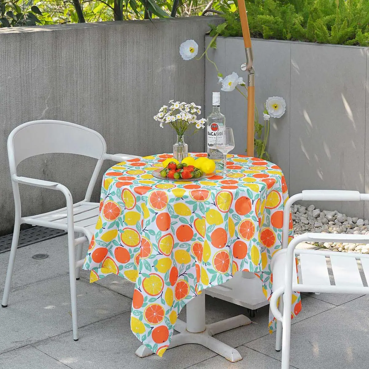 LAGarden Our Beach Outdoor Patio Tablecloth Rectangle 43"x57"