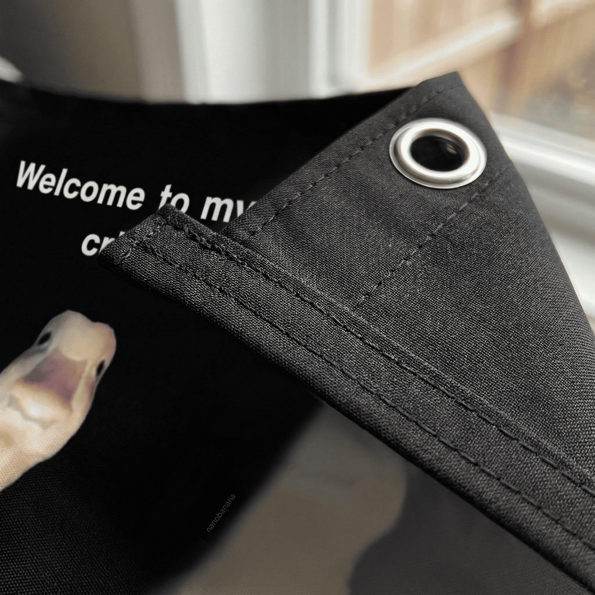 "Welcome to My Crib" Letter & Duck Pattern Tapestry, Funny Flags for Room Decor, Wall Hanging Decor for Living Room & Bedroom, Valentine's Day Gift, Decoration Items, Home Bedroom Decor "Welcome to My Crib" Letter & Duck Pattern Tapestry, Funny Flags for Room Decor, Wall Hanging Decor for Living Room & Bedroom, Valentine's Day Gift, Decoration Items, Home Bedroom Decor