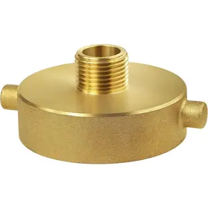 Fire Hydrant Hose Adapter 2-1/2" NST/NH Female x 3/4" GHT Male, Brass Fire Hydrant Adapter to Garden Hose