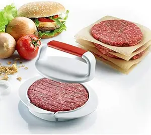 Non Stick Burger Press, Hamburger Maker Mold, BBQ Patty Juicy Regular Beef Maker Round