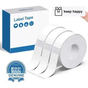 Genuine P31S Label Maker Tape, Adapted Label Print Paper, 14x40mm(0.55"x1.57"), Label Maker Tape Refill for Home/Office, Compatible with P31S Label Maker, 540 Labels/3 Roll, White