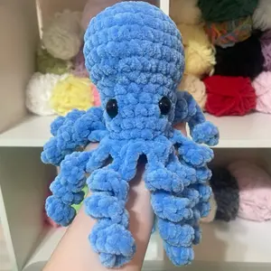 Crochet Blue Octopus