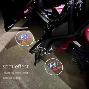 2-Pack Car Door Decorative LED Wireless Projection Lights, Modern HD Welcome Lamp for Enhanced Driving Experience