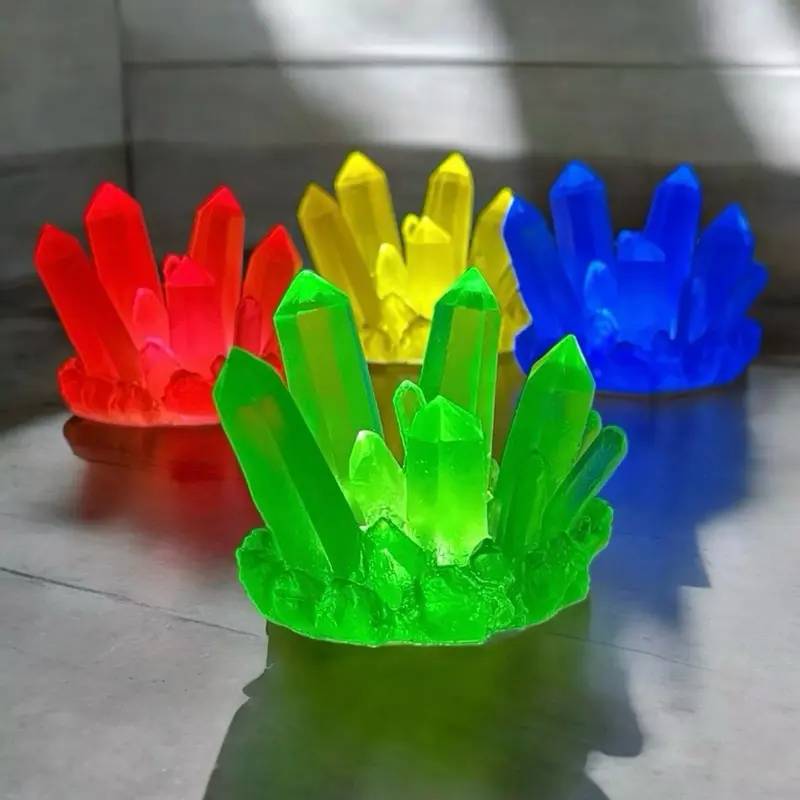 Kryptonite Crystal Resin Figurine Prop w/Bonus Light - Choose your color!