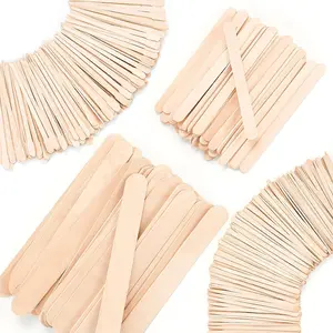 4 Styles 500 Pcs Waxing Sticks Assorted Wax Applicator Sticks For Body Legs Face With Small Medium Large Sizes Wood Popsicle Sticks For Waxing Or Wood Craft Sticks