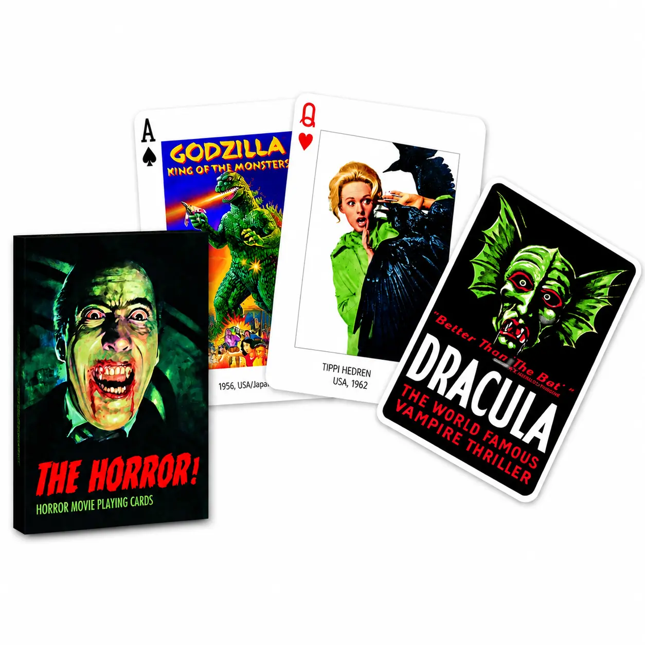 Horror Movies Playing Cards | Classic Monster Movie Card Collection | Horror Collector Gift