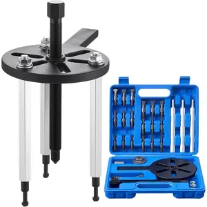 TikTokShopBlackFridayVEVOR 21-in-1 Bearing Puller Set, 21 PCS 3-Jaw Hook Puller for Internal External Bearings and Bearing Without Inner Shaft, Multifunctional Bearing Removal Tool with Heavy Duty Portable Storage Case