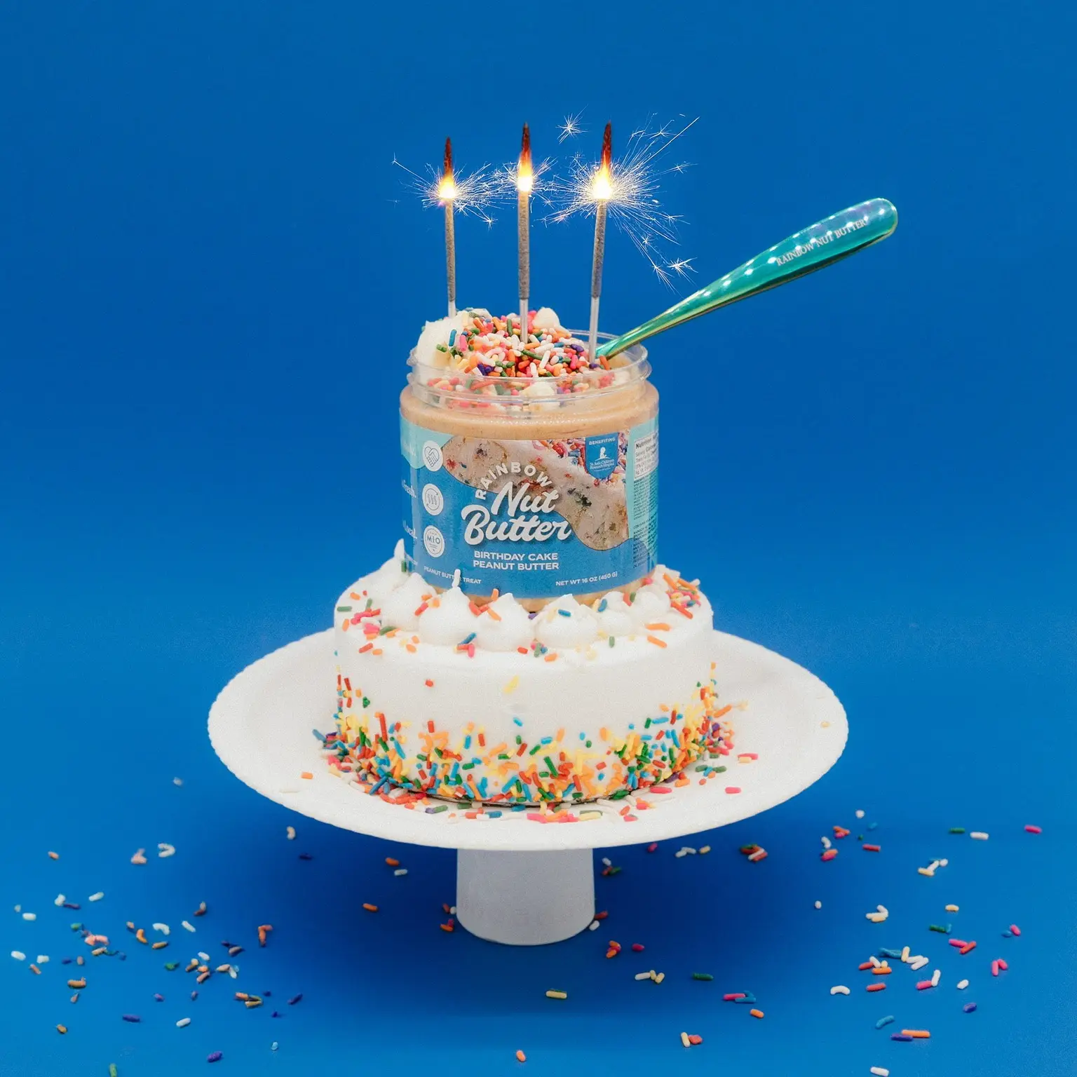 Birthday Cake Peanut Butter White Chocolate Dessert Sweet Snack THIS ITEM WILL ARRIVE MELTED! ALL OF THE CHOCOLATE WILL MELT IN THE HEAT! PLEASE DON'