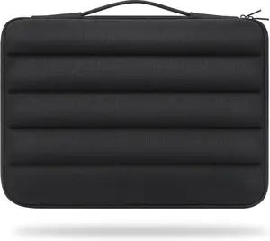 Laptop Case Laptop Sleeve Cover Compatible with 15 inch MacBook Air M4/A3241 2025, M3/A3114,M2/A2941,15 inch MacBook Pro A1990 A1707,Compatible with  XPS 15 Plus with Scalable Handle,Black