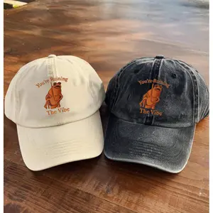 Marcus The Worm Embroidered Cap, You're Ruining The Vibe Marcus The Worm Meme , Marcus The Worm Merch Cap, Funny Meme Dad Hat, Brain Rot Funny Gift