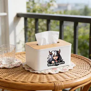 Anime Themed Decorative Tissue Box Cover, Rectangular Tissue Box with Lid, Perfect for Bathrooms, Bedrooms, and Sports Fan Rooms